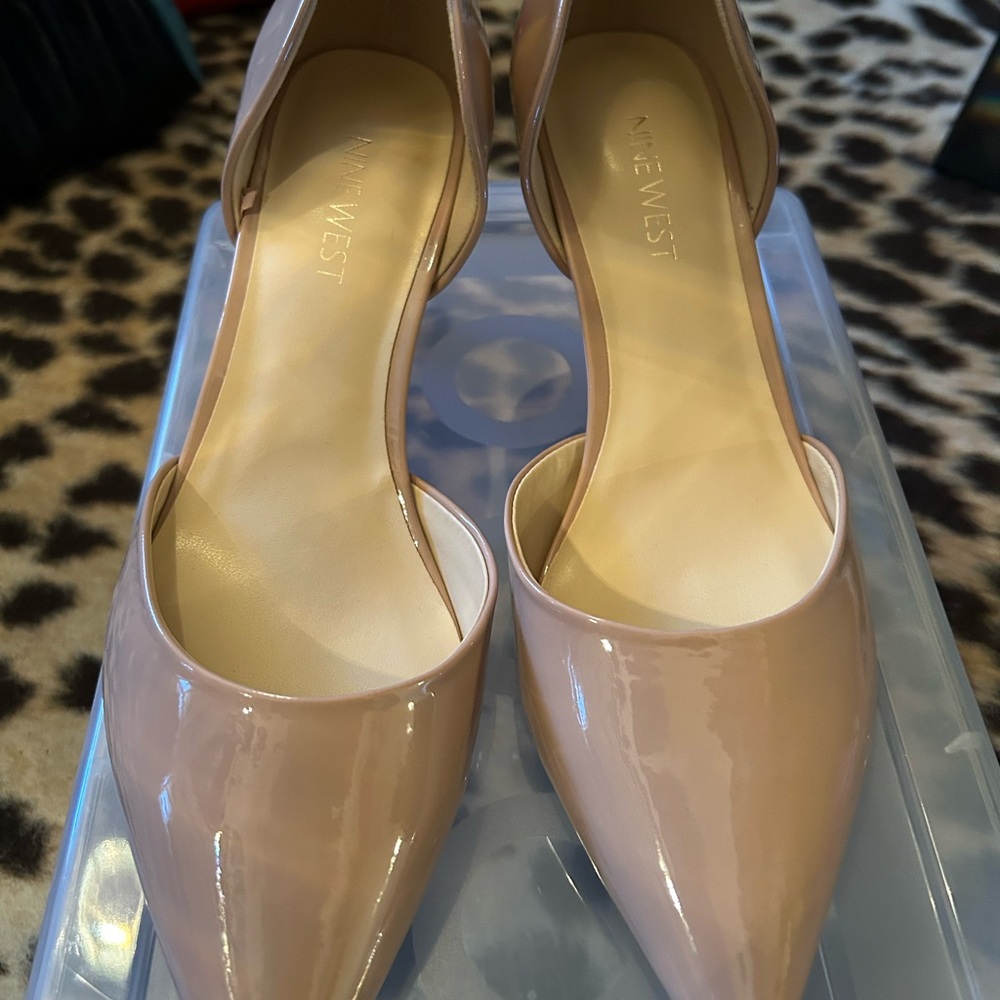 Patent Nude Heels NWOT